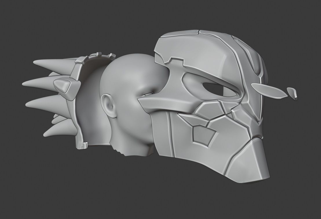 Helmet Strifer Darksiders 3D print model_1