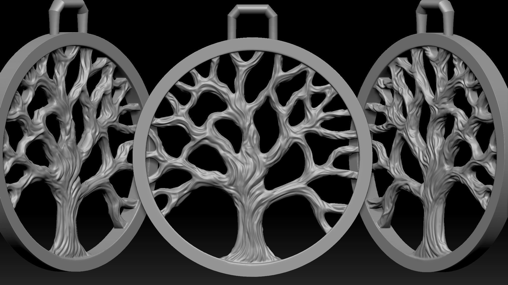 Tree Of Life Pendant 3D print model_3