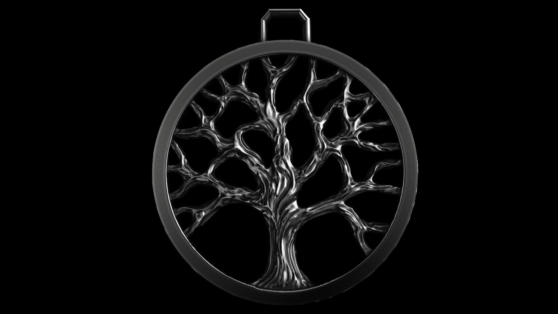Tree Of Life Pendant 3D print model_1