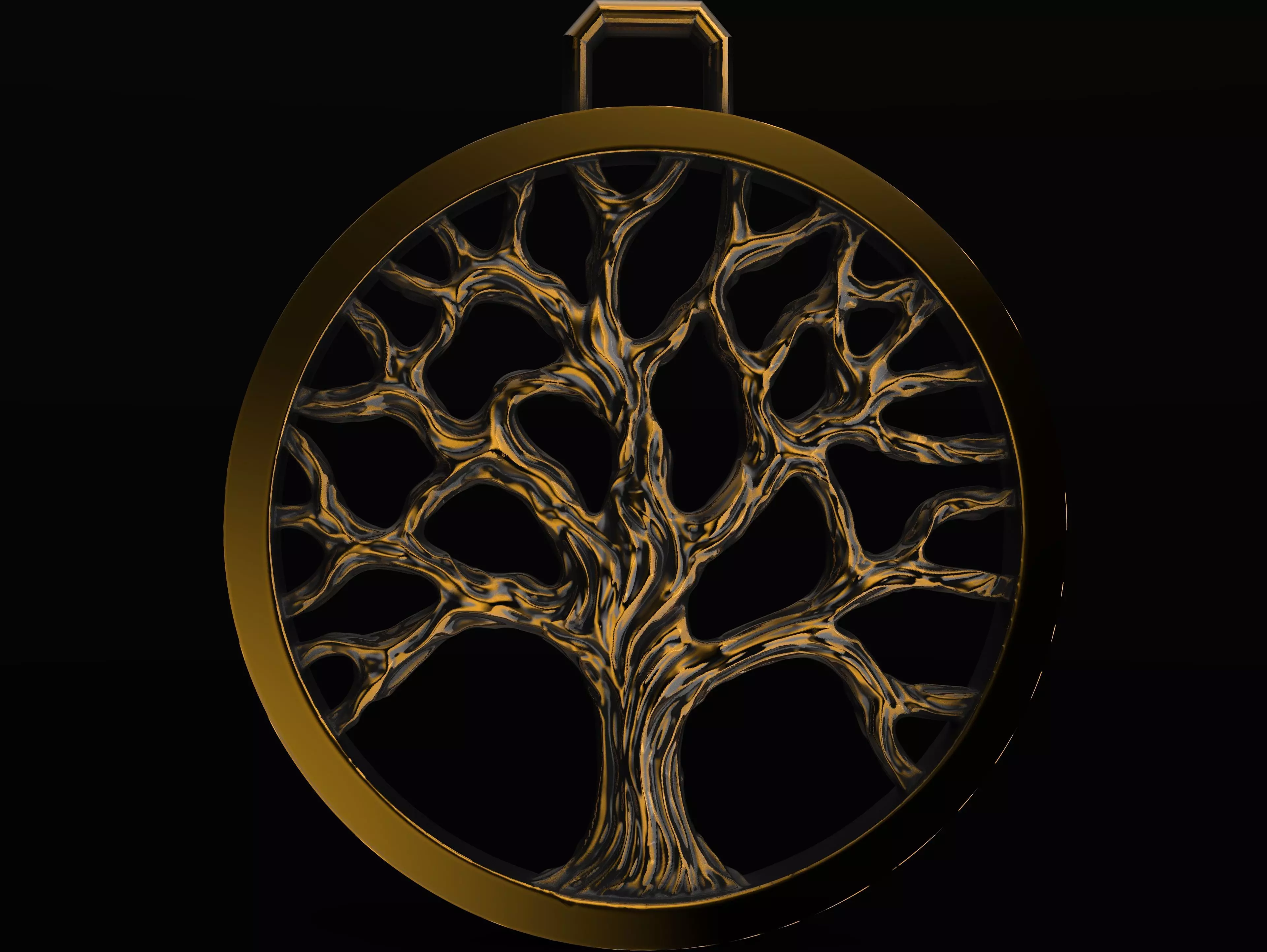 Tree Of Life Pendant 3D print model_0