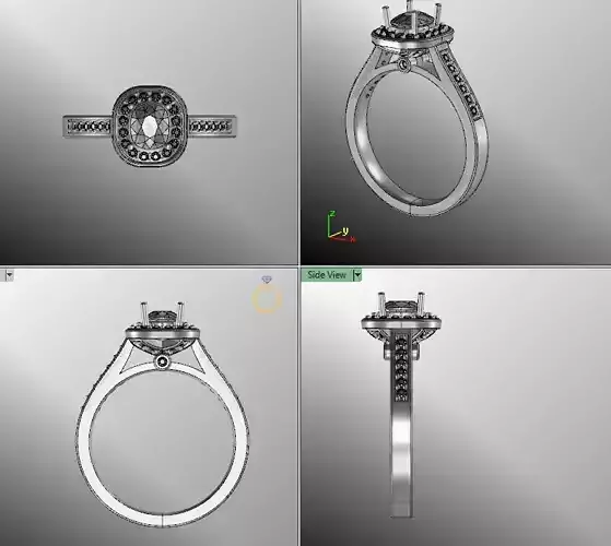 jewelery halo engagement ring