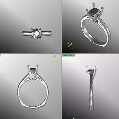 jewelery engagement ring with diamond