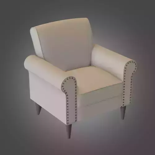 Armchair Cream Subdivision Ready for Film