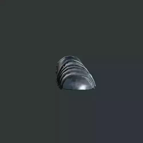 Medieval armor parts 002 - feet Low-poly 3D model