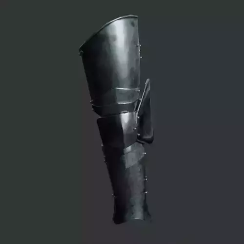 Medieval armor parts 002 - leg