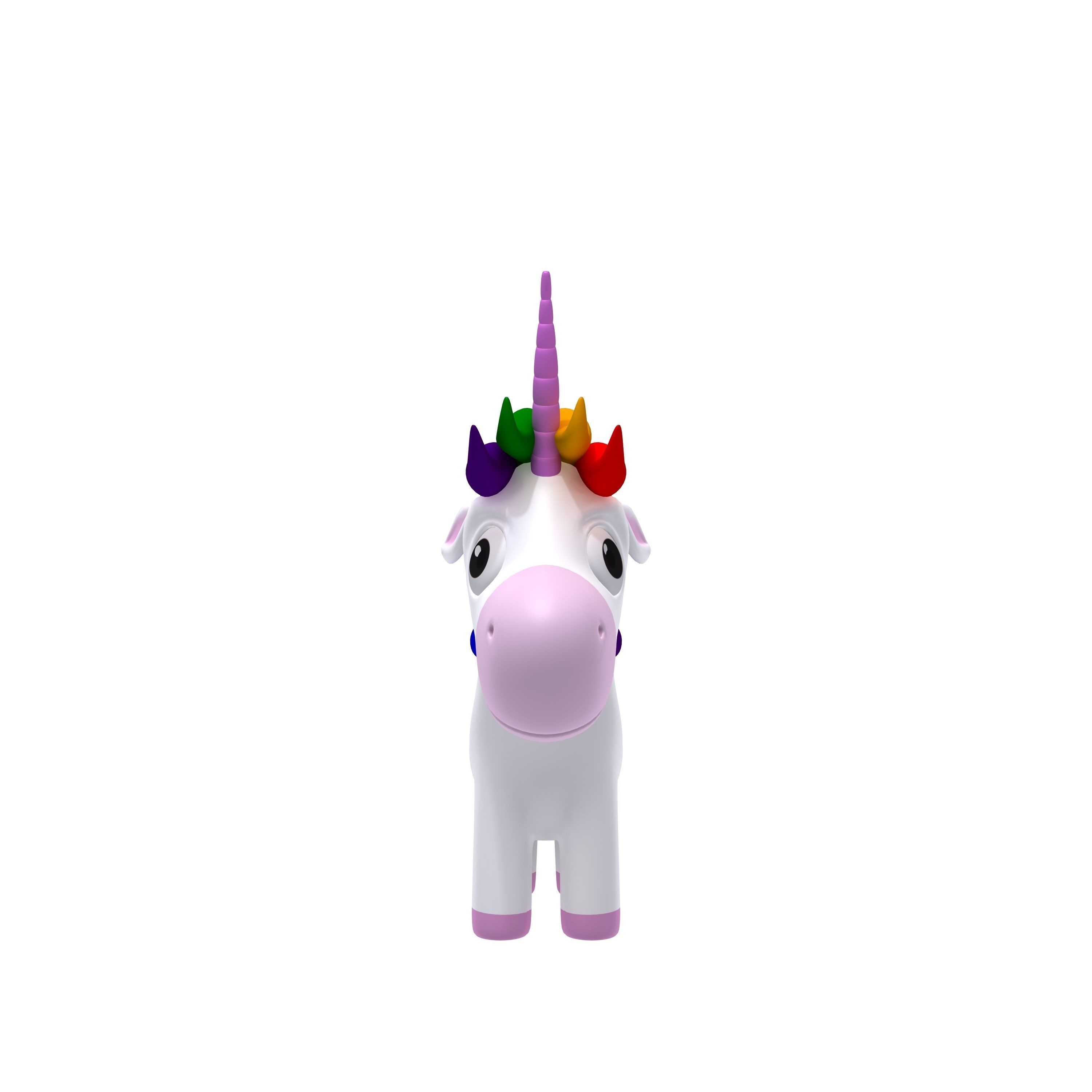 Unicorn toy 3D model_2