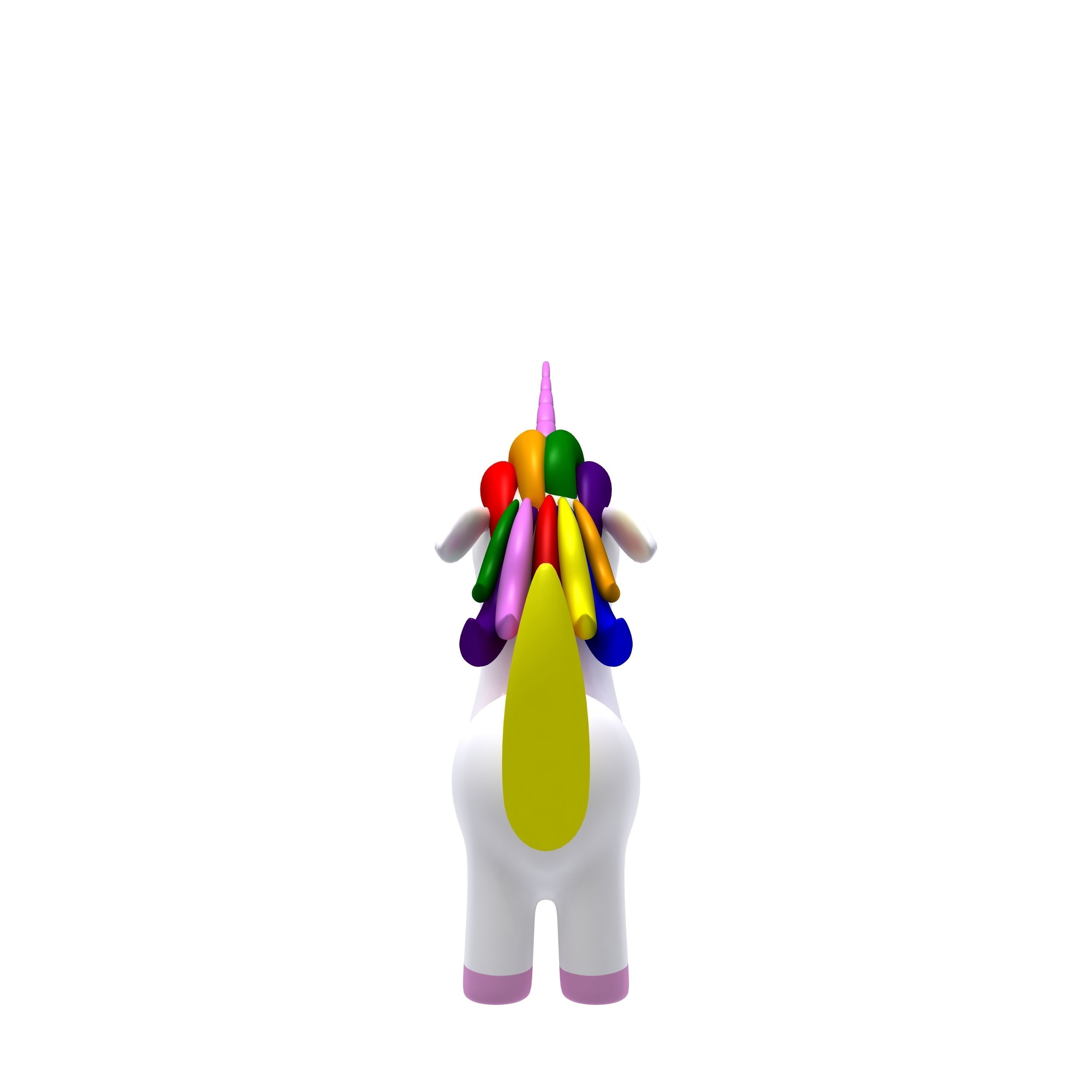 Unicorn toy 3D model_4