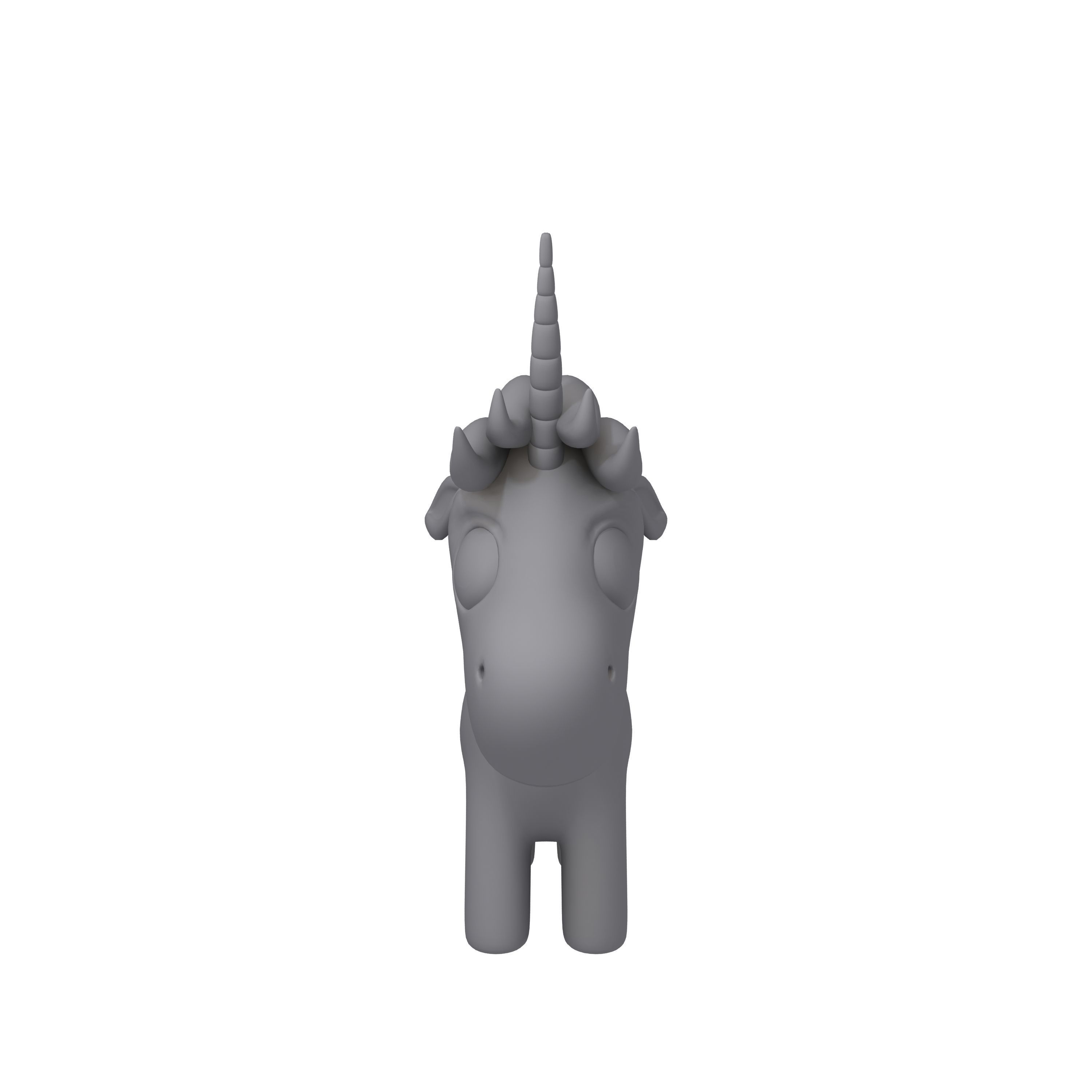 Unicorn toy 3D model_8