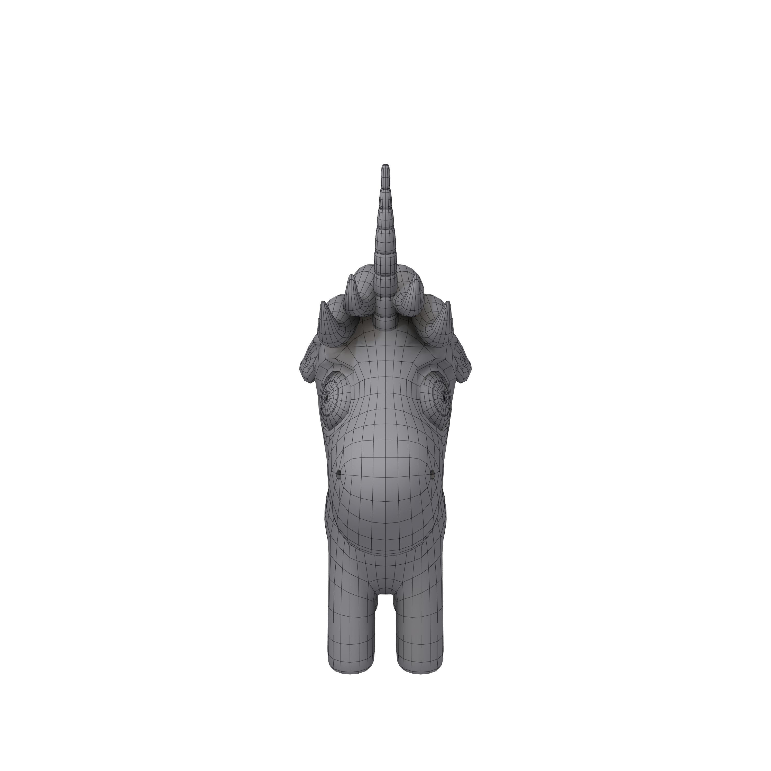 Unicorn toy 3D model_5