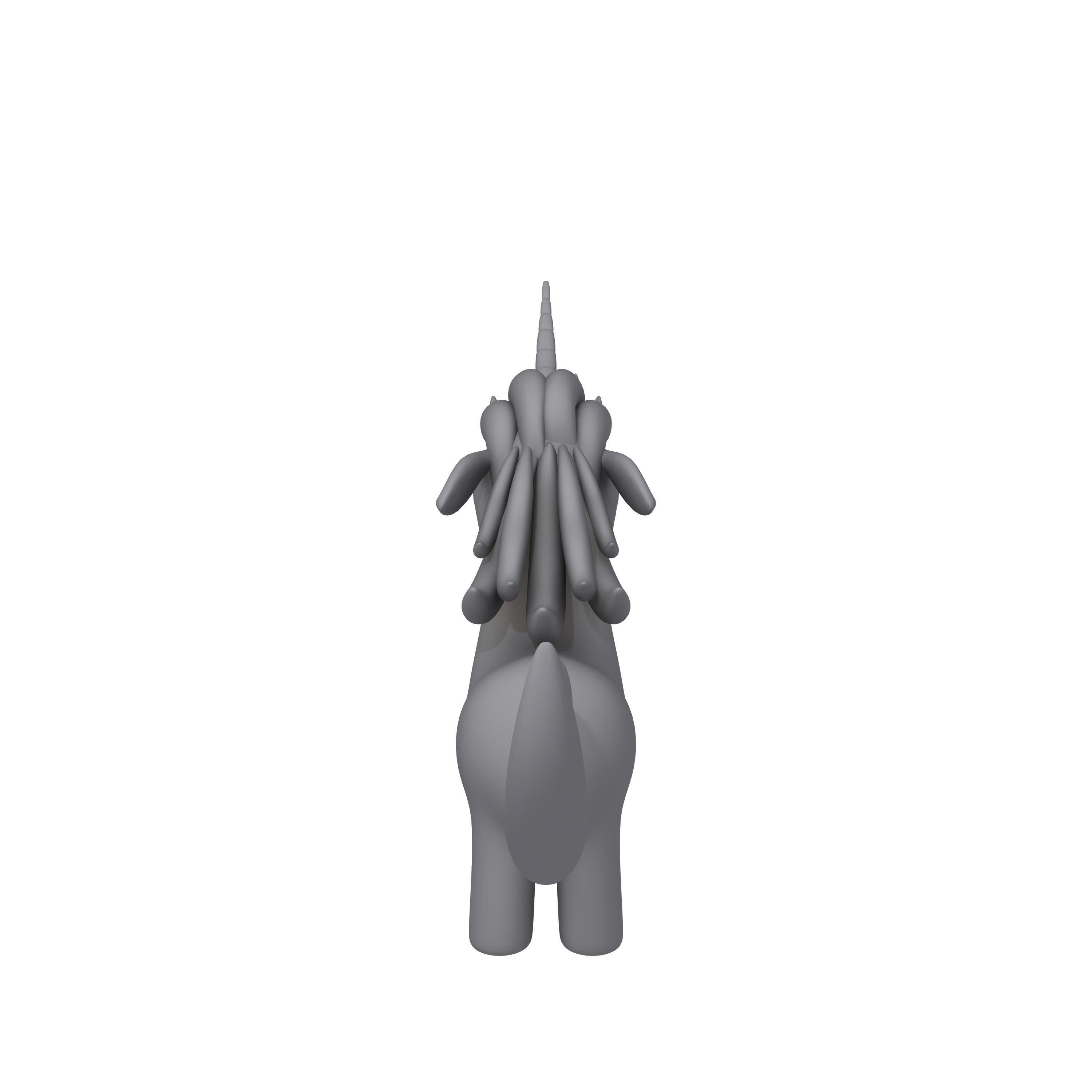 Unicorn toy 3D model_10
