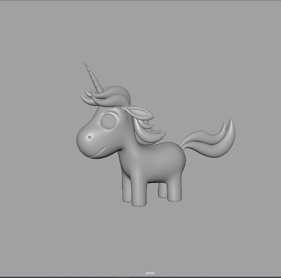 Unicorn toy 3D model_18