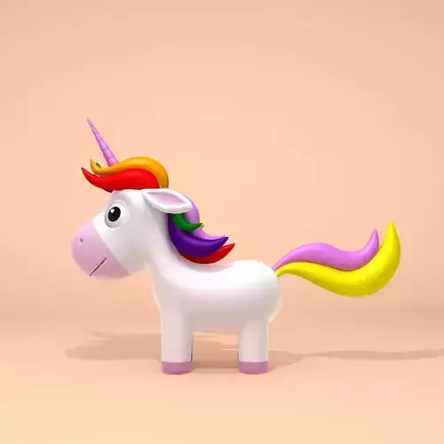 Unicorn toy 3D model