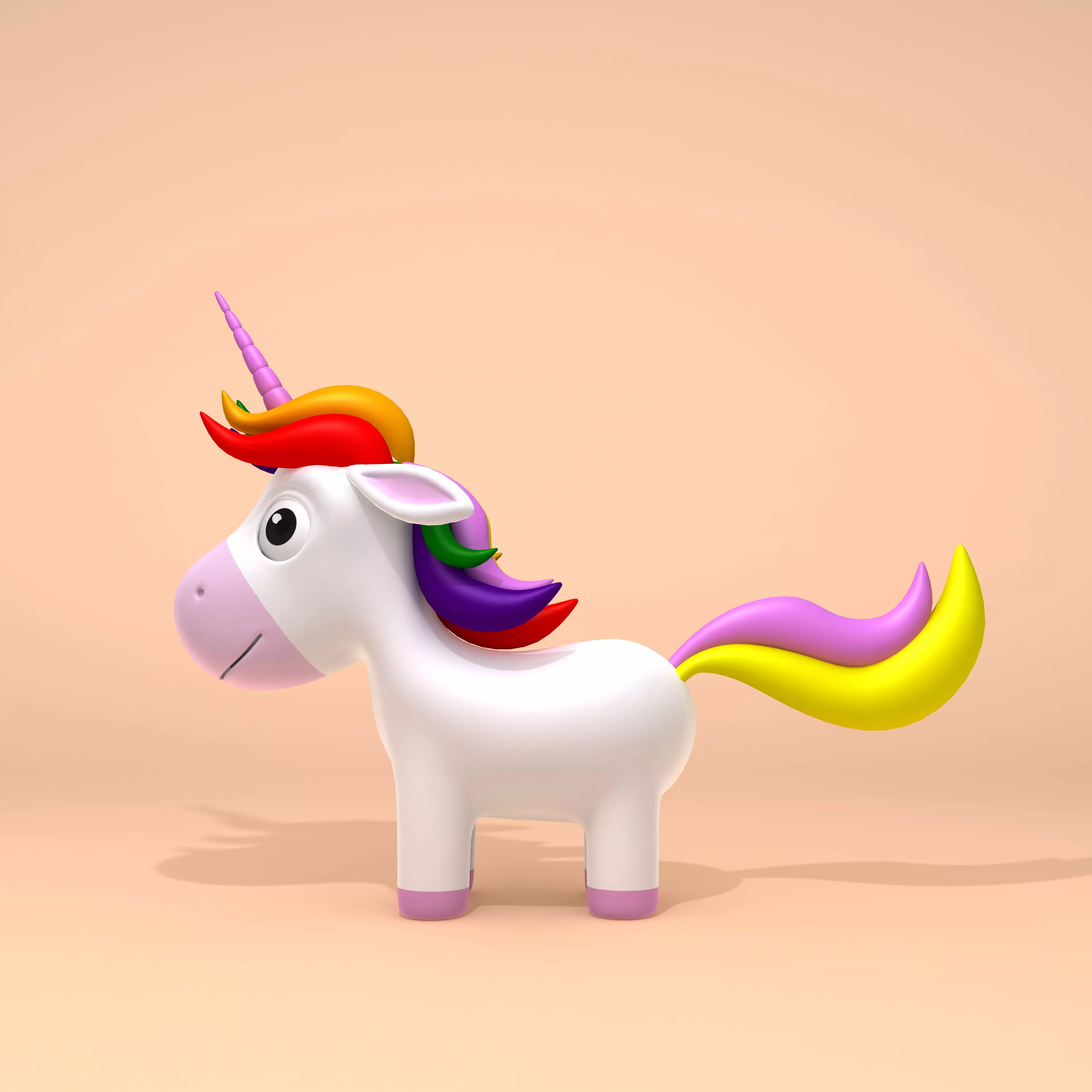 Unicorn toy 3D model_0