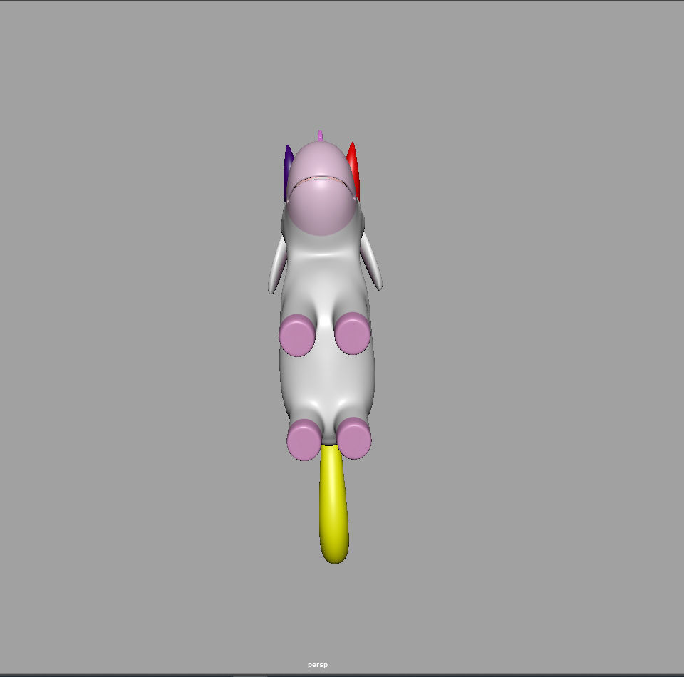 Unicorn toy 3D model_15