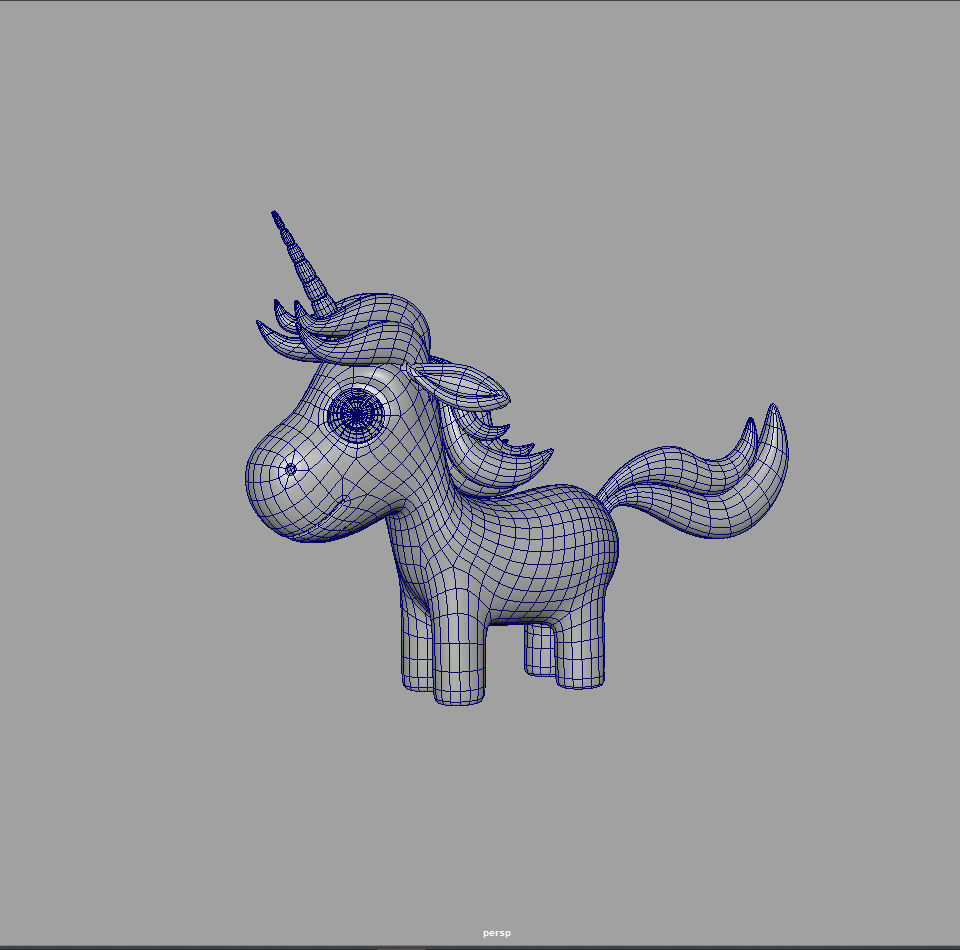 Unicorn toy 3D model_19