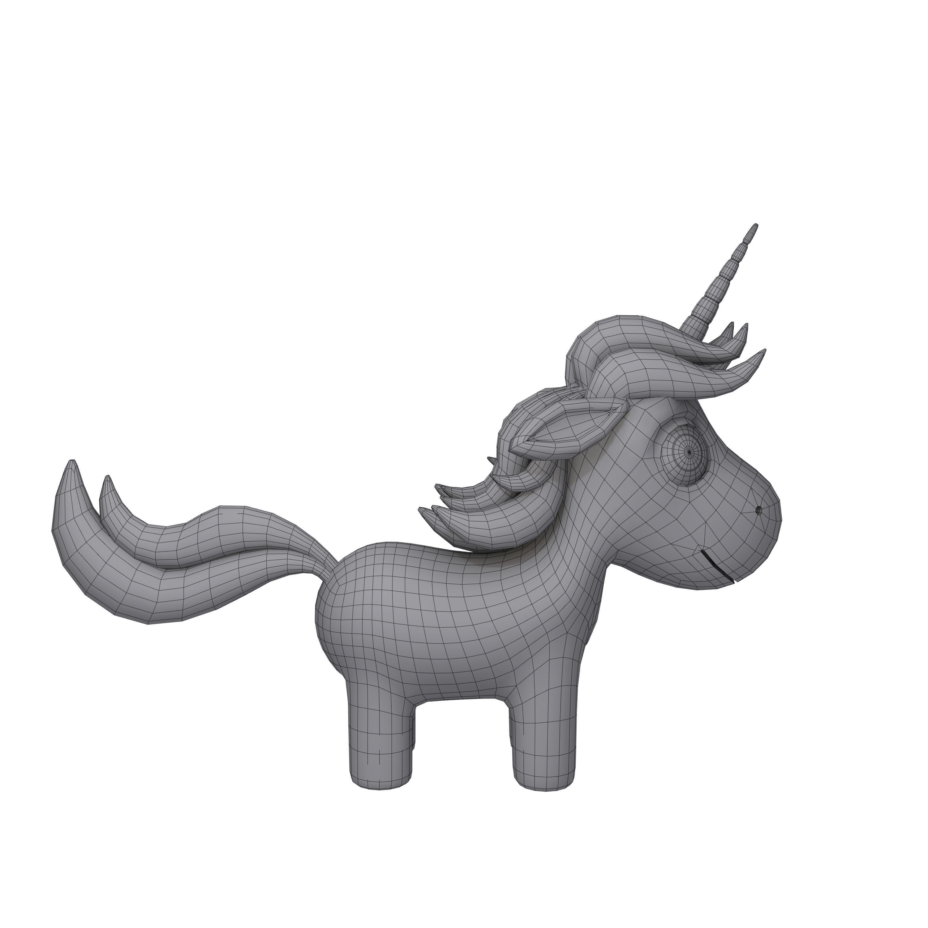 Unicorn toy 3D model_6