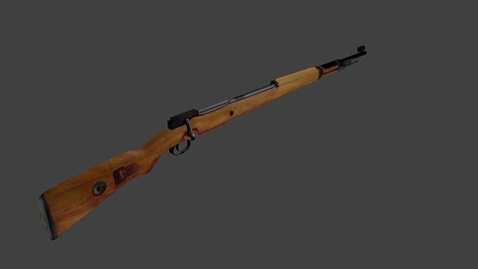World At War 2 Rifle 3D model