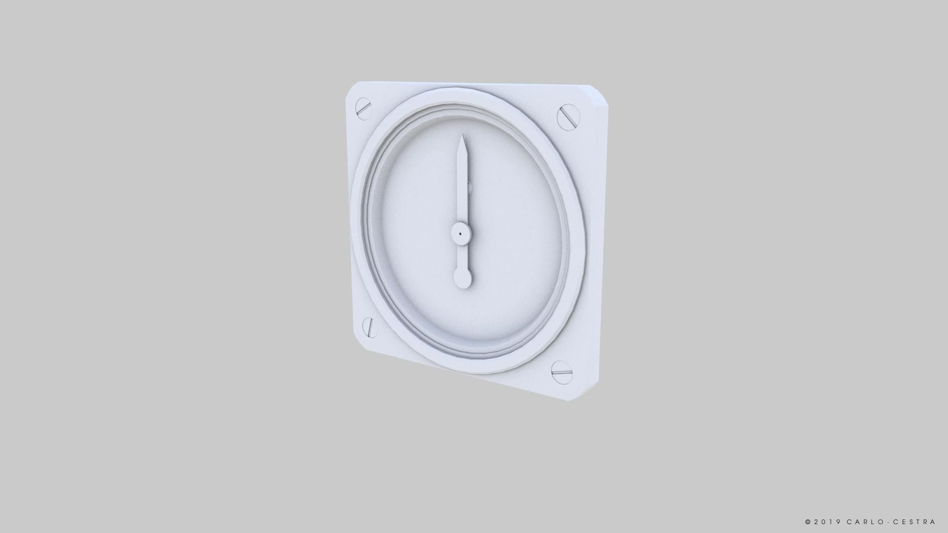 US SUCTION GAUGE Low-poly 3D model_12