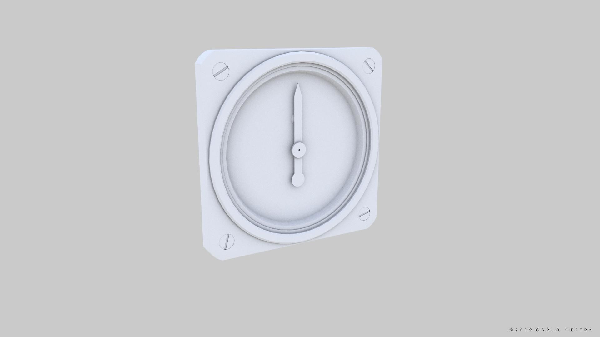 US SUCTION GAUGE Low-poly 3D model_11