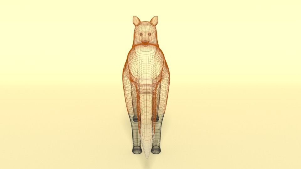 Cartoon Fox 3D model_15