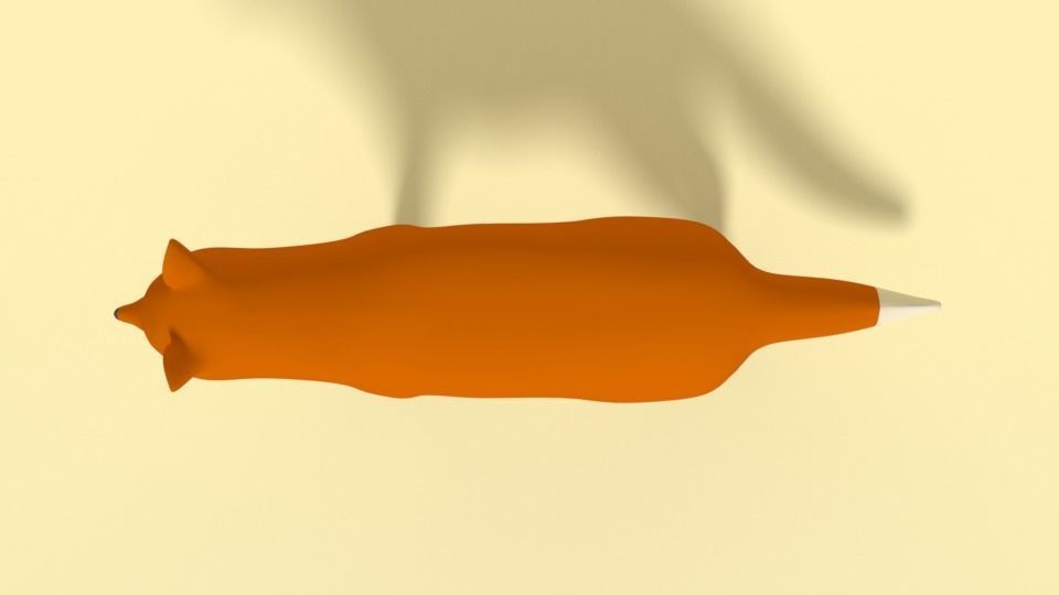 Cartoon Fox 3D model_8