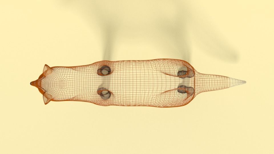 Cartoon Fox 3D model_17