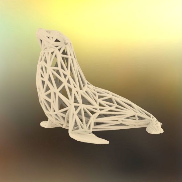 Sea Lion  3D print model_39