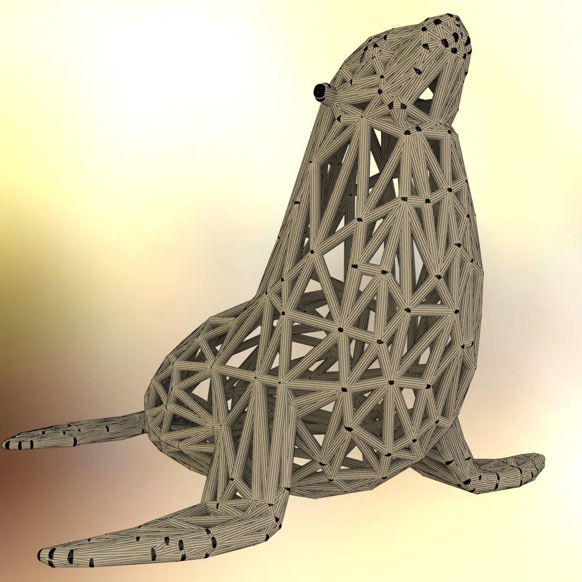Sea Lion  3D print model_4
