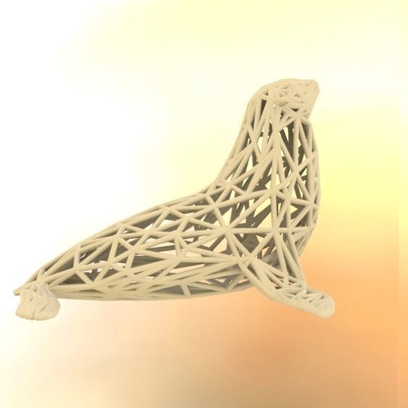 Sea Lion  3D print model_49