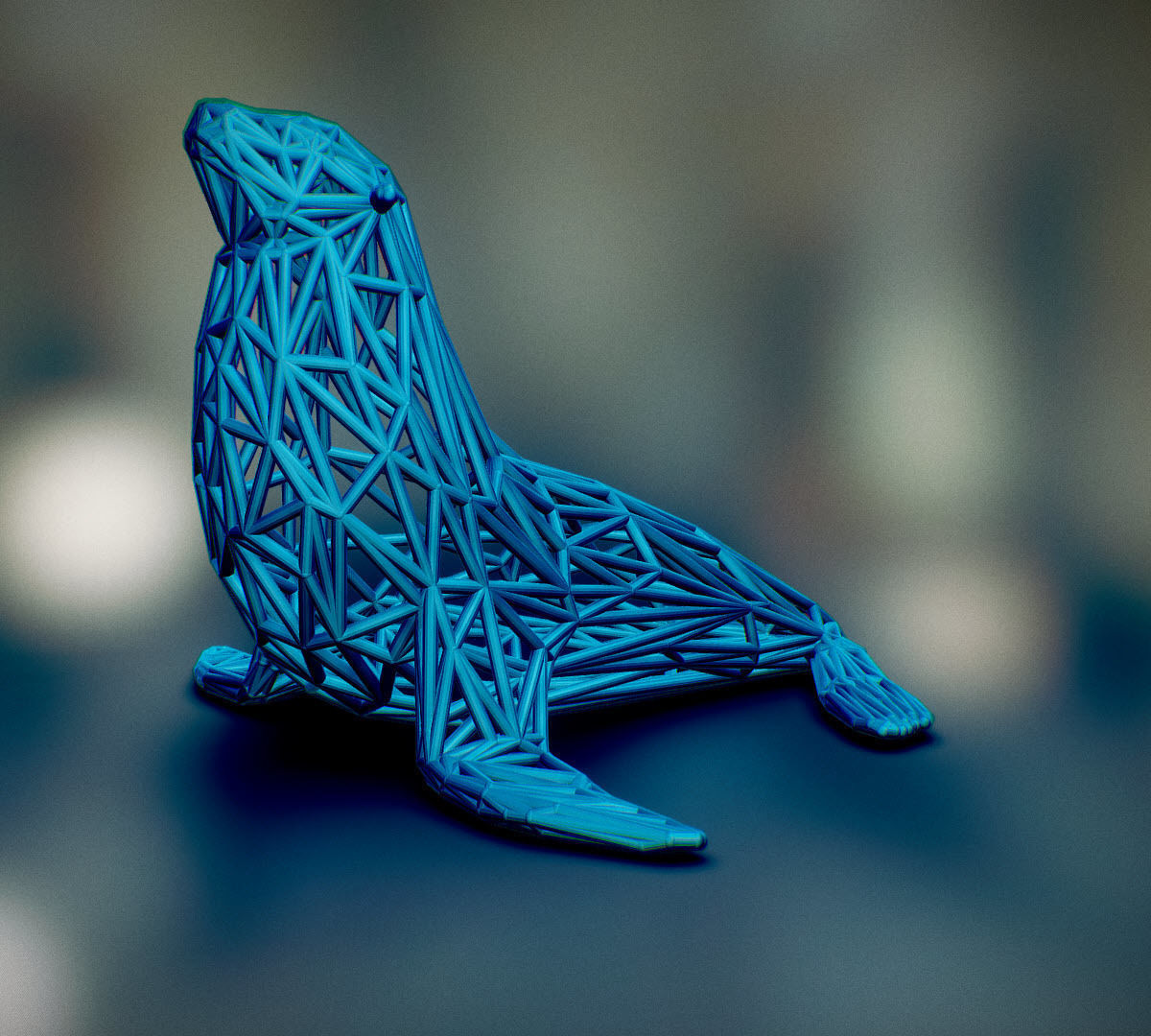 Sea Lion  3D print model_10