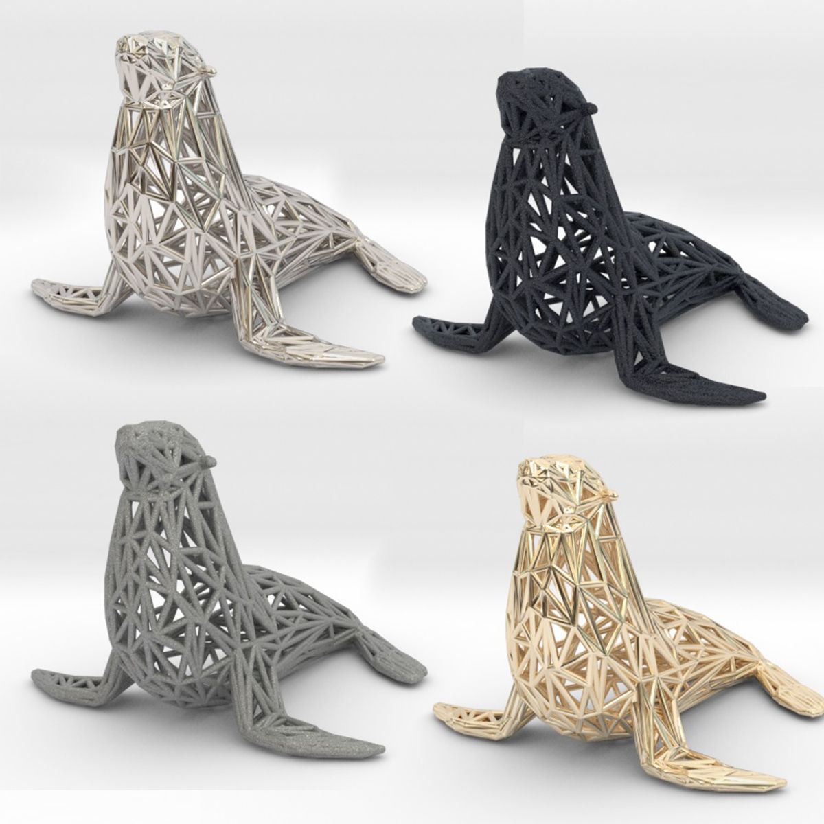 Sea Lion  3D print model_3