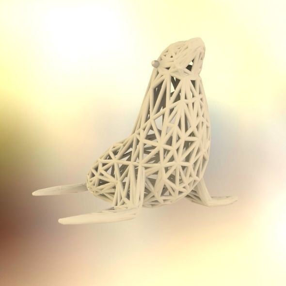 Sea Lion  3D print model_29