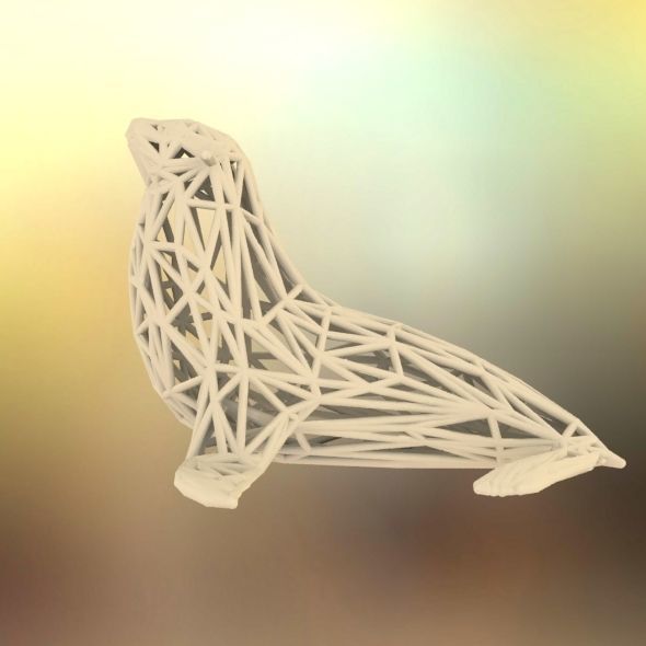 Sea Lion  3D print model_37