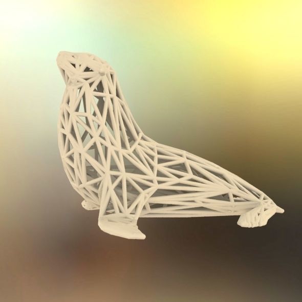 Sea Lion  3D print model_38