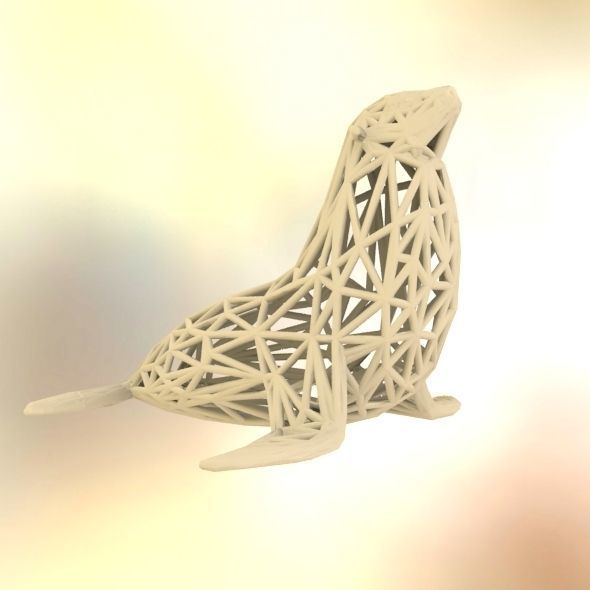 Sea Lion  3D print model_46