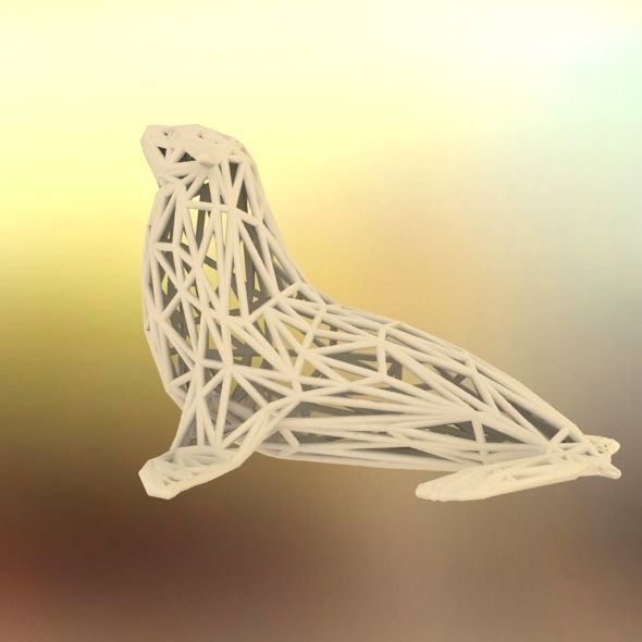 Sea Lion  3D print model_36