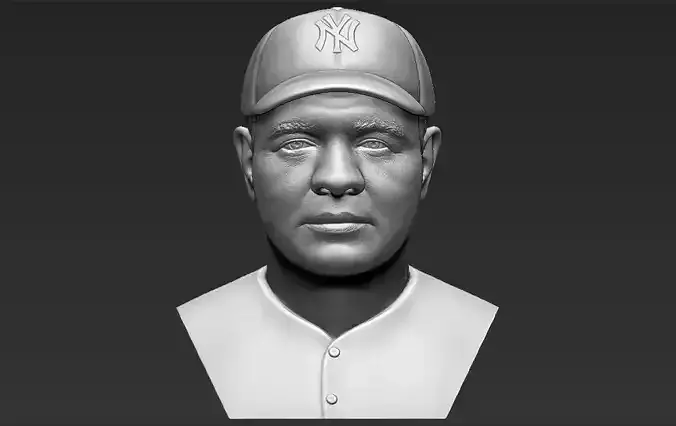 Babe Ruth bust 3D printing ready stl obj formats 3D print model