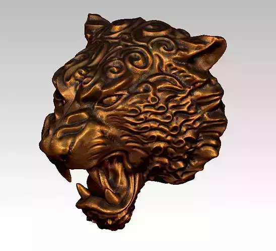 Tiger Art sculpt 3D print model