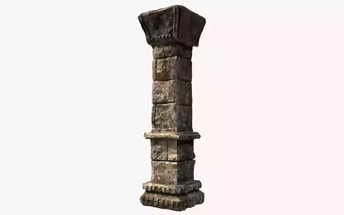 Stone pillar column