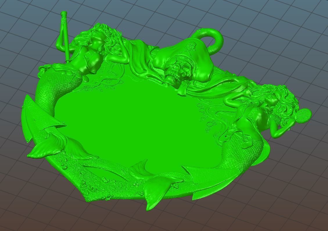 Pirates of  the Caribbean fountain - plaque - Copy - 2019 3D print model_4