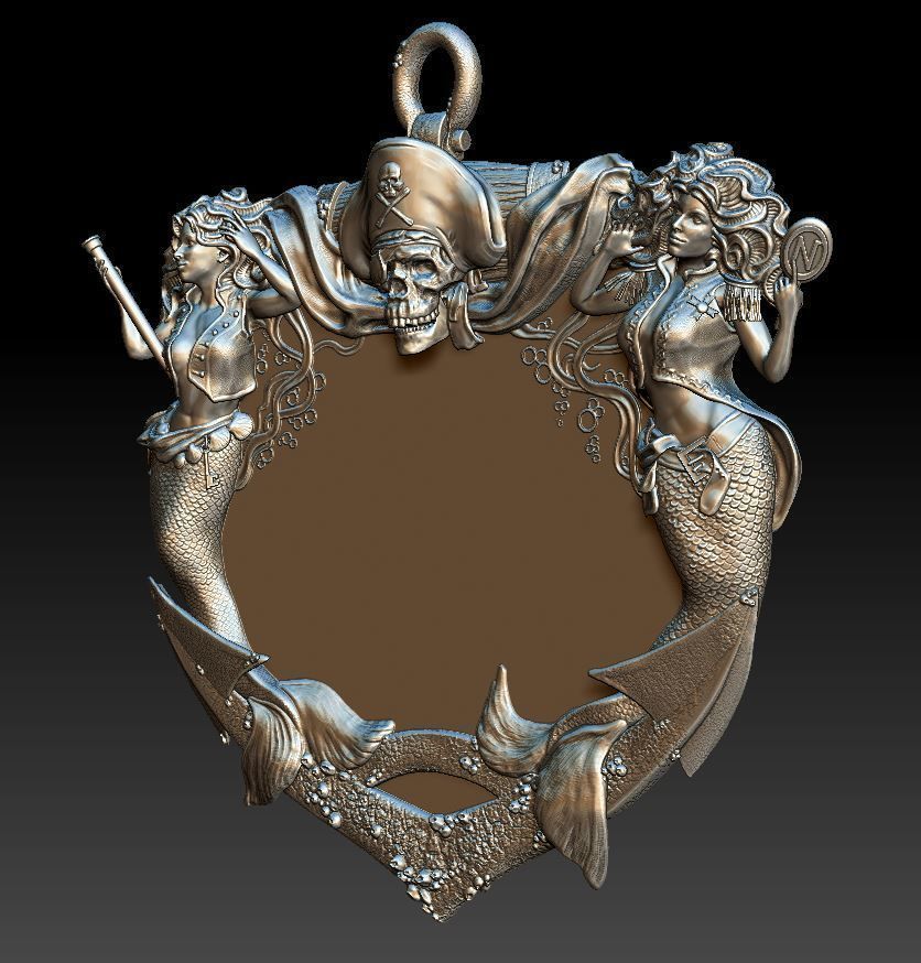 Pirates of  the Caribbean fountain - plaque - Copy - 2019 3D print model_2