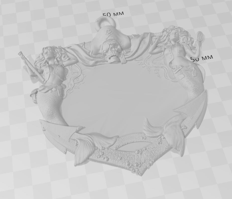 Pirates of  the Caribbean fountain - plaque - Copy - 2019 3D print model_3