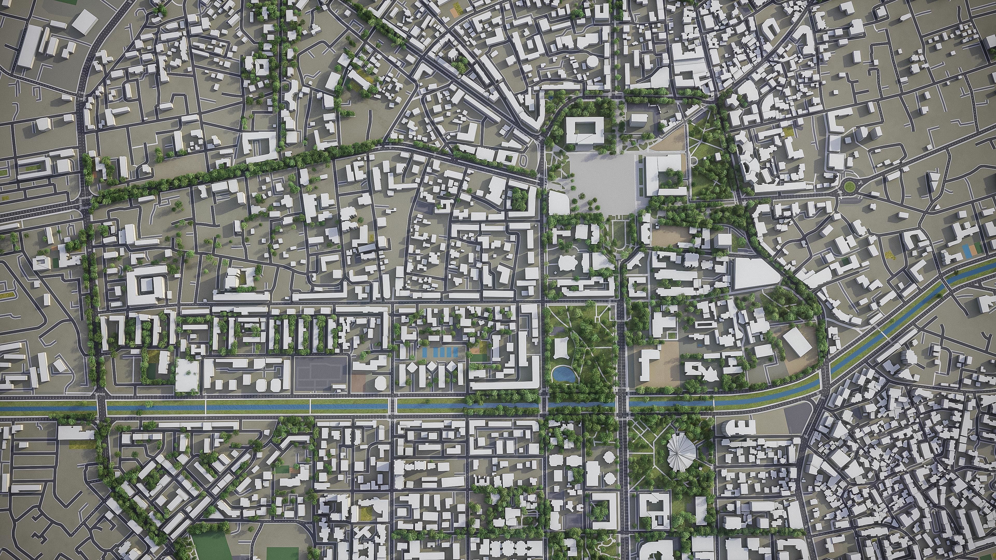 Tirana  Low-poly 3D model_15