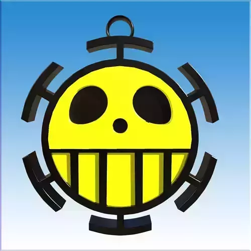 Heart Pirates Jolly Roger Ear Ring and Pendant