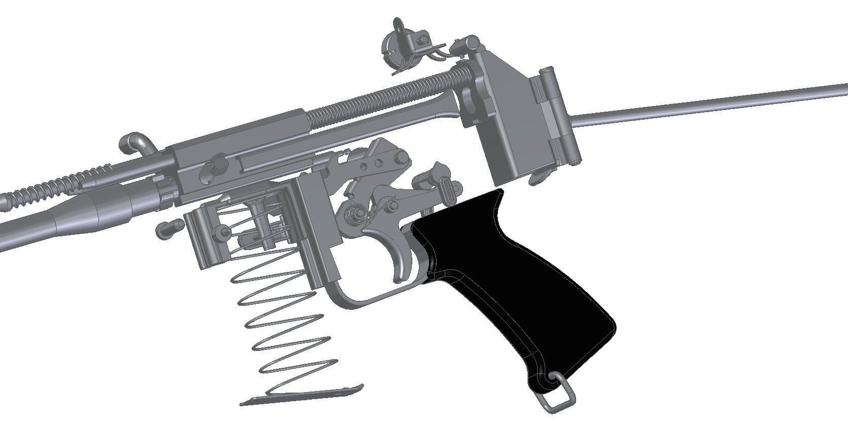 AR-180 assault rifle 3D model_5