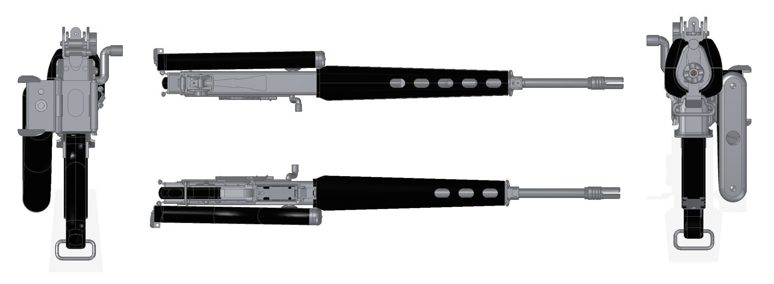 AR-180 assault rifle 3D model_12