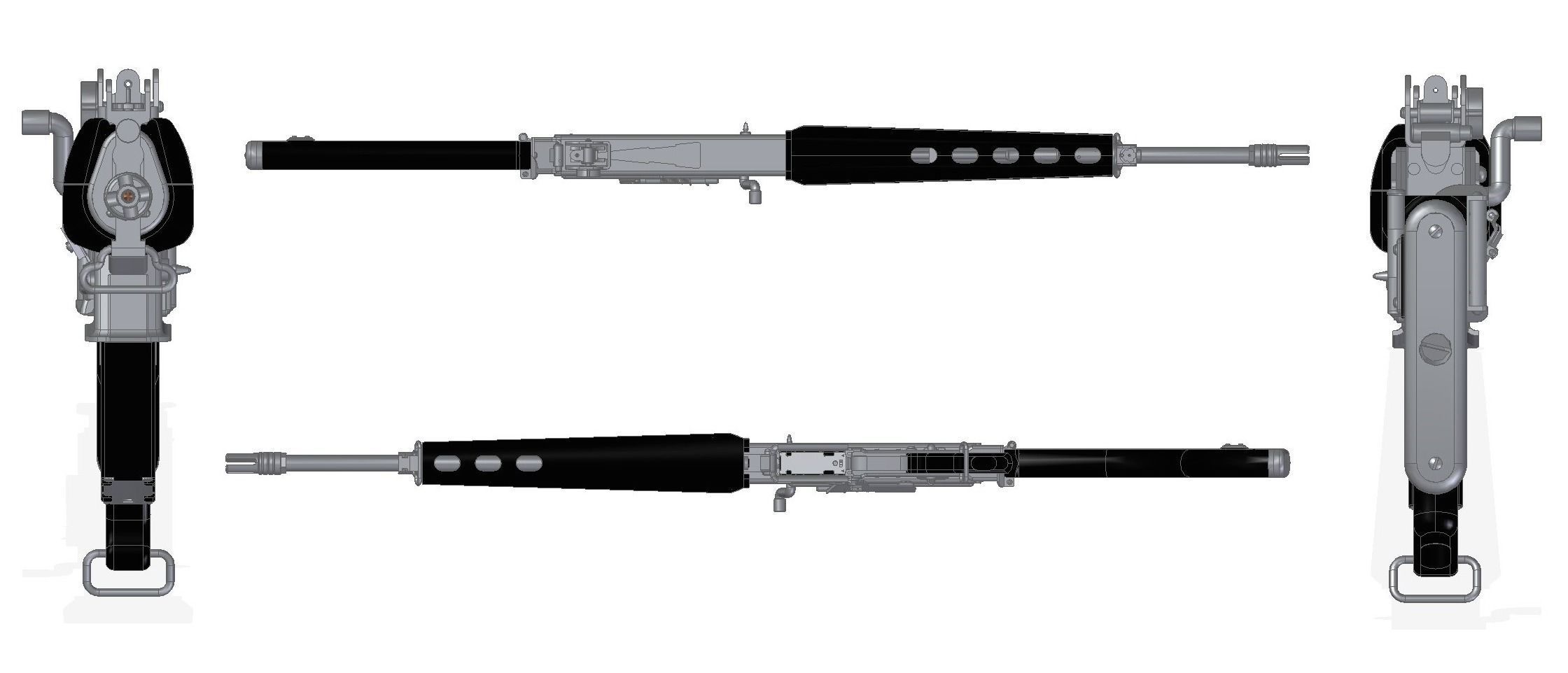 AR-180 assault rifle 3D model_11