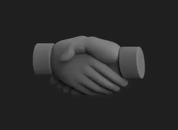 Hand Shanking 3D print model
