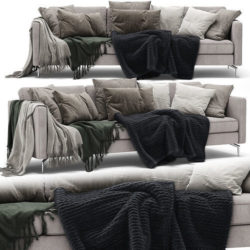 Sofa Collection 01 - 5 Items 3D Model Pack 5