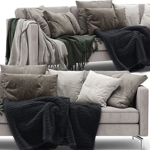 Sofa Collection 01 - 5 Items 3D Model Pack 6